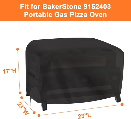 Miniatura 2 de BakerStone 9152403 - Cubierta para horno de pizza a gas portátil, cubierta para horno de pizza al aire libre, fundas para parrilla, 23 pulgadas