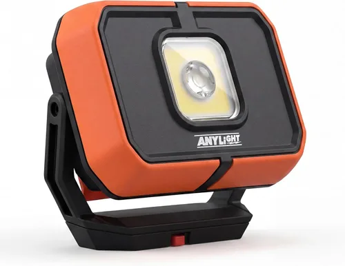 Miniatura 10 de Luz de trabajo LED con 4 modos, luz magnética COB portátil de 1200LM, foco recargable de 3350mAh y reflector, rotación de 150°, impermeable IP65