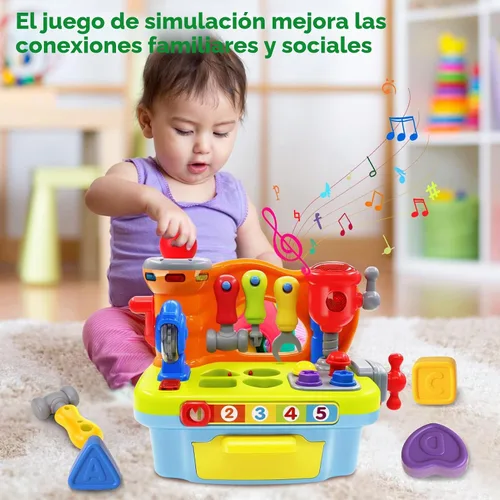 Miniatura 4 de Juguetes para bebés para niños y niñas de 1 año Banco de trabajo musical de aprendizaje para niños de 1 y 2 años Regalo de cumpleaños educativo