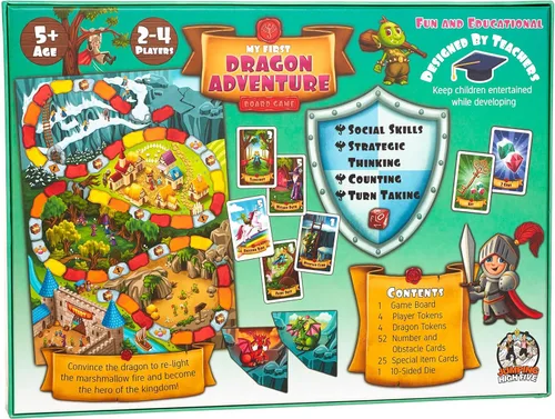 Miniatura 7 de Mi Primer Juego de Mesa de Aventura de Dragones - Los Niños Salvan el Reino, Juego de Aventura de Fantasía para Principiantes para Niños de 5+