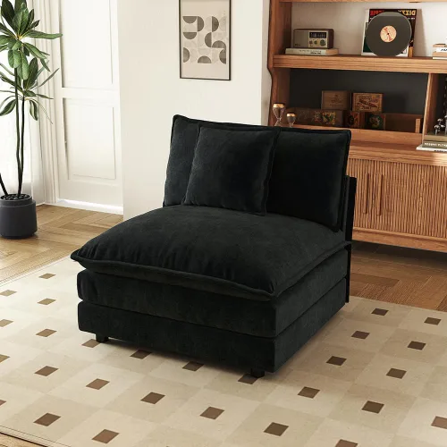 Miniatura 137 de SoarFlash Sofá modula, de felpilla, posición de en medio, beige