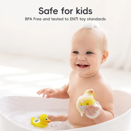 Miniatura 5 de b&h Termómetro digital de baño para bebé, termómetro flotante de temperatura de agua seguro para bebés y juguete para el baño del bebé, pantalla
