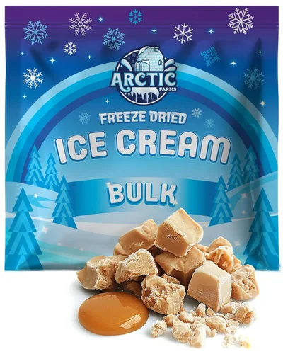 Miniatura 57 de Arctic Farms Trozos de Helado Liofilizado a Granel - No se Derrite (Mantequilla de Maní) (1 libra)
