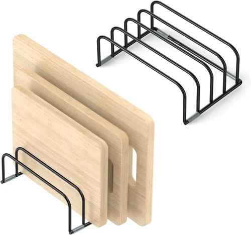 KORRTFID Estante de almacenamiento para tabla de cortar, organizador compacto de tabla de cortar, soporte de almacenamiento para tabla de cortar,