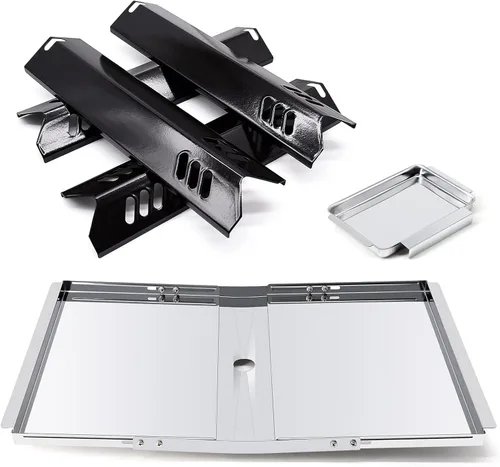 Miniatura 13 de Protectores térmicos de repuesto para parrilla de 15 pulgadas Dyna-Glo DGF493BNP, DGF510SBP, juego de 4 placas térmicas para parrilla de patio 4pcs