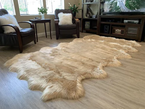 Miniatura 76 de LAMBZY Alfombra de pelo de oveja sintética, hipoalergénica, súper suave, sedosa para sala de estar, habitación de los niños, sofá