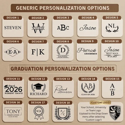 Miniatura 2 de Regalos de graduación, neceser de cuero personalizado para hombres, regalo de maestría universitaria para él, padrinos de boda, marido, papá, novio