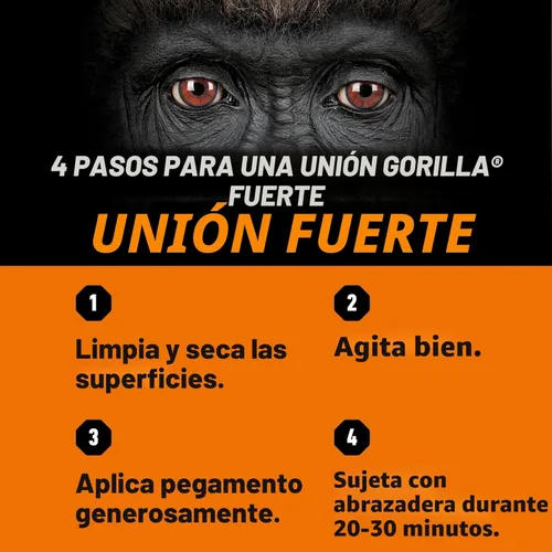 Miniatura 6 de Pegamento para madera Gorilla; Botella de 8 onzas; Color madera natural; (Paquete de 1)
