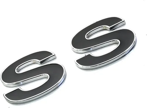 Miniatura 2 de SSDD 2 piezas (par) SS Fender Emblemas de repuesto para 96-02 Camaro SLP SS Badge Nueva reproducción 12369966R (negro/cromo) CH-SS