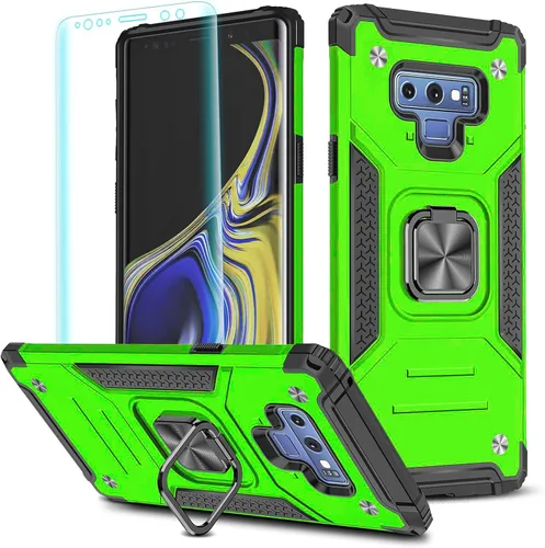 Miniatura 55 de YmhxcY Funda para Galaxy Note 8, funda para Galaxy Note 8 con protector de pantalla curvado 3D, fundas de grado armadura con soporte giratorio