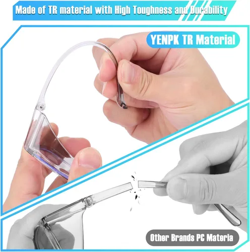 Miniatura 2 de 4 Pack Safety Glasses Goggles For Women Anti Fog, Cute Protective Eyewear for Nurses, ANSI Z87+ Anti-Blue Light