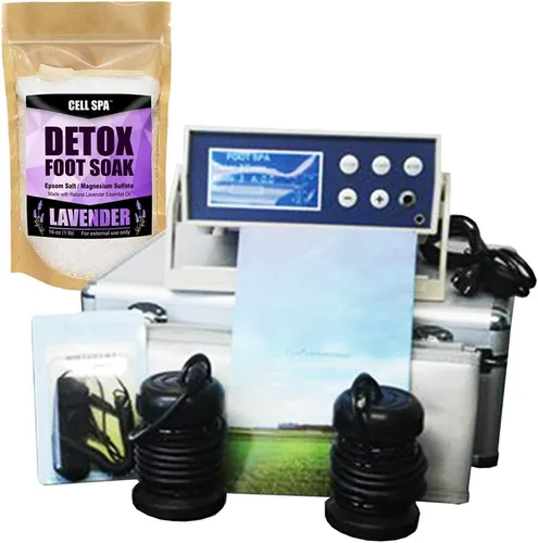 Miniatura 10 de Pantalla LCD digital Detox Ion Ionic Aqua Foot Bath Spa Chi Cleanse Fir Belt (Eucalyptus)