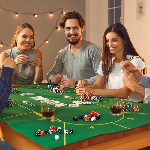 Miniatura 4 de Seenelling Juego de 36 dados para fiesta temática de casino de 0.79 pulgadas, acrílico grande, D6, opacos, a granel, para juegos de mesa