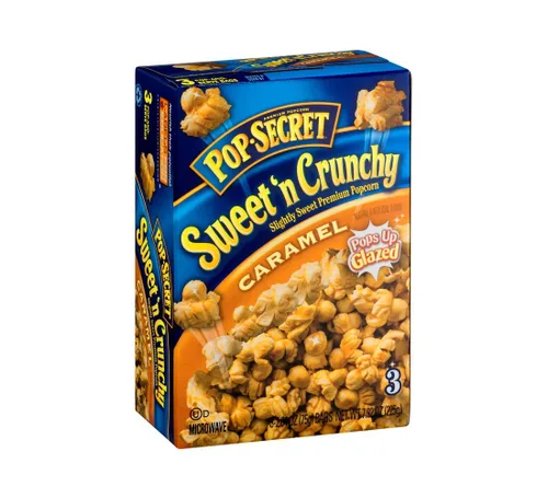 Pop Secret Palomitas de Maíz para Microondas de Caramelo 3ct Regular, Caja de 7.92oz (Paquete de 1) - Palomitas de Maíz para Microondas, Palomitas