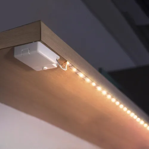 Miniatura 5 de Tiras de Luces LED de 3.28 pies para Interiores Alimentadas por Batería Luces Adhesivas Bajo Gabinete Luces LED de Cocina Bajo Gabinete Tiras