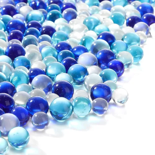 Miniatura 8 de Sratte 360 piezas de jarrón de cristal con piedras preciosas de mármol de 12, 10 y 0.236 in, cuentas de vidrio para jarrones, canicas pequeñas