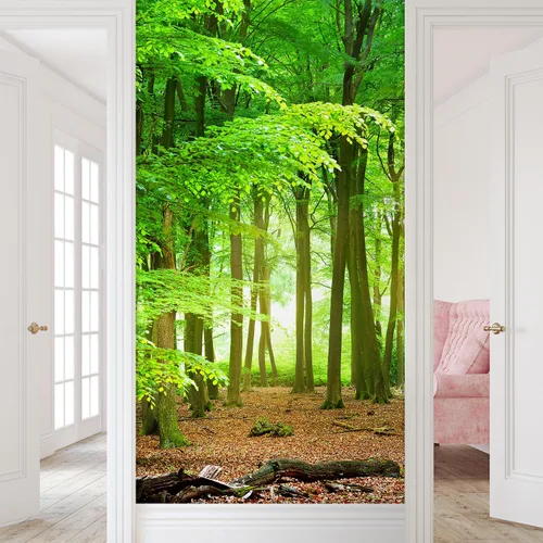 Miniatura 299 de SIGNFORD - Papel tapiz de diseño de bosque, removible para dormitorio o sala de estar, 100 x 144 pulgadas Bosque1-1911-m17