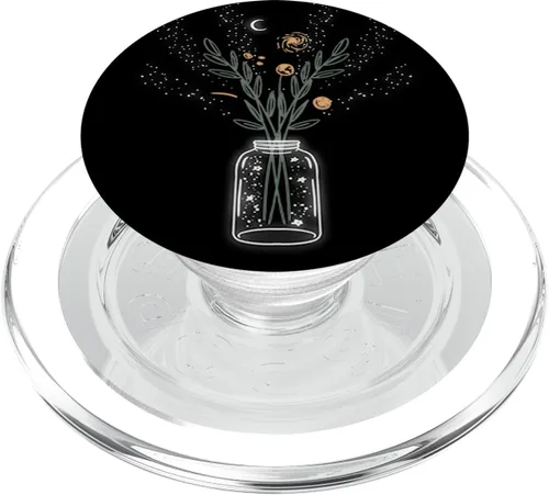 Galaxy Flower Stars Cielo Noche Luna Espacio Exterior Regalo PopSockets MagSafe PopGrip para iPhone
