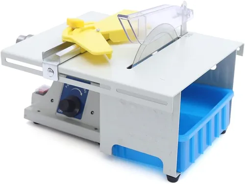 Miniatura 5 de Máquina de pulir de joyería de gemas multifuncionales, 110 V 750 W Mini sierras de mesa DIY joyería equipo lapidario Benchtop Buffer Rock Grinder