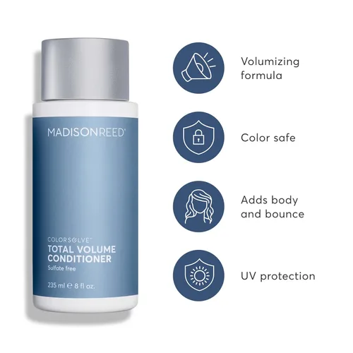Miniatura 2 de Madison Reed ColorSolve Acondicionador de volumen total, acondicionador voluminizador, añade cuerpo al cabello fino y mediano, sin sulfatos, protege