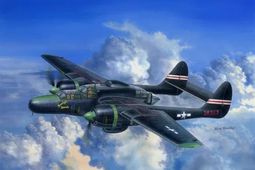 Miniatura 7 de Hobby Boss US P-61A Black Widow Kit de modelo de avión Negro