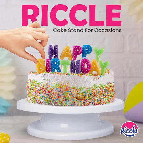 Miniatura 14 de Riccle Kit de decoración de pasteles de 94 piezas con plato giratorio para pasteles - Incluye 50 piezas de bolsas de repostería desechables de 16