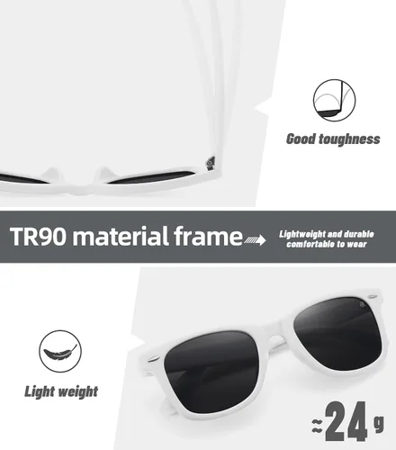 Miniatura 48 de MEETSUN Polarized Sunglasses for Women Men Classic Retro Square Frame Driving Sun Glasses UV Protection