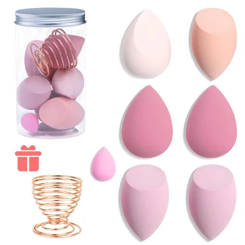 Miniatura 8 de Leeshine - Juego de esponjas de maquillaje - Esponjas de belleza para mezclar con 1 soporte y estuche en forma de huevo, impecables para crema