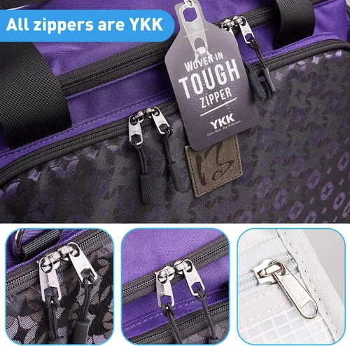 Miniatura 7 de Bolsa para máquina de coser con ruedas universales, funda de transporte para máquina de coser con cremalleras YKK, compatible con la mayoría