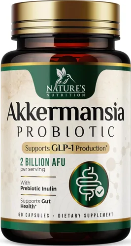 Akkermansia Probiotic - Akkermansia 2 mil millones de AFU por porción - Probióticos avanzados Akkermansia Muciniphila Suplemento - Salud digestiva y