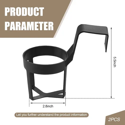 Miniatura 2 de Pack-2 - Portavasos para automóvil de 2.67 x 2.75 pulgadas, impermeable y resistente a los arañazos, portátil, accesorio de almacenamiento