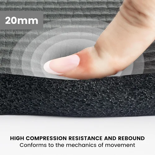 Miniatura 3 de Cojín de Rodillera para Yoga de 0.8 pulgadas (20mm) de Grosor Esterilla de Yoga con Correa de Transporte para Rodillas, Codos, Muñecas y Espalda sin