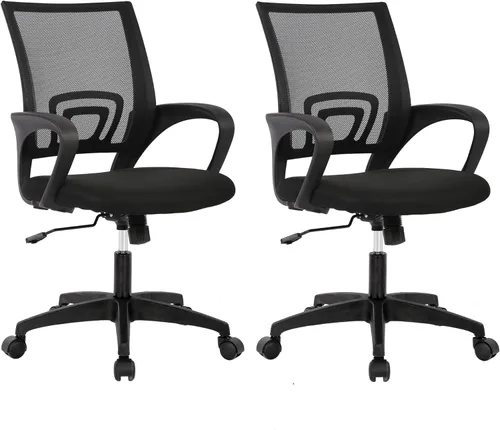 Miniatura 24 de PayLessHere Silla de oficina en casa, silla de escritorio para computadora, silla ergonómica ajustable, soporte lumbar, reposabrazos ejecutiva