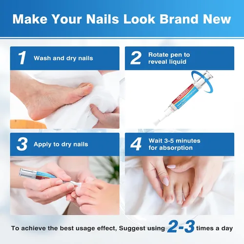 Miniatura 9 de Tratamiento de hongos en las uñas de los pies extra fuerte – DR.RAPID - Bolígrafo de tratamiento de hongos en las uñas con 25% de ácido undecilénico