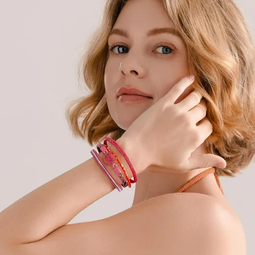 Miniatura 63 de FANCY SHINY - Pulsera de cuero estilo bohemio, pulsera de cuentas de cristal con cierre magnético, regalos de joyería para mujer