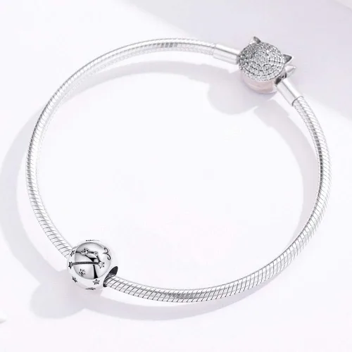Miniatura 5 de Abalorio de constelación de plata de ley 925 con piedra natal para pulsera Pandora, regalo para aniversario, cumpleaños, Navidad