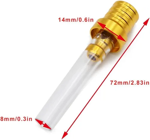 Miniatura 2 de PRO BAT Paquete de 10 tapas de combustible CNC para motocicleta, tubo de respiración bidireccional para bicicleta de tierra, bicicleta de pista