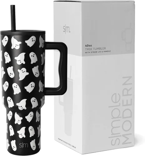 Miniatura 11 de Simple Modern Vaso Trek de 40 oz con Asa y Tapa con Pajilla Vaso de Viaje Aislado de Acero Inoxidable Apto para Portavasos Slumberland