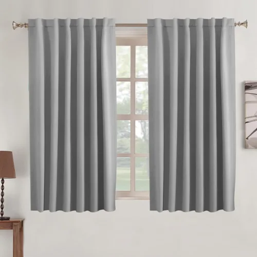 Miniatura 111 de Turquoize Cortinas Opacas para Tratamiento de Ventana con Trabillas Traseras para Sala de Estar/Dormitorio, Tratamientos de Ventana con Aislamiento