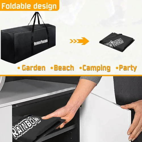 Miniatura 2 de Bolsa de lona gigante de 4 en una fila para conectar juegos, fácil almacenamiento y transporte para un tamaño real Jumbo 4 para anotar, conectar