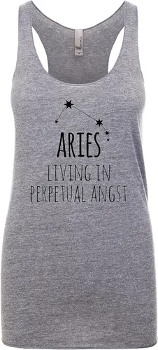Miniatura 13 de Camiseta sin mangas con espalda cruzada para mujer, regalo para ella, camisas con refranes, camiseta de yoga, zodiaco