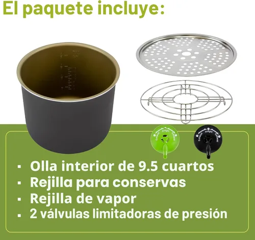 Miniatura 12 de Nesco NPC-9 Olla a Presión Eléctrica Inteligente y Enlatadora, Acero Inoxidable, 9.5 Qt