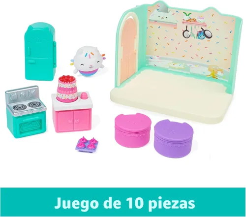 Miniatura 3 de Gabby's Dollhouse, Bakey with Cakey Kitchen con figura y 3 accesorios, 3 muebles y 2 entregas, juguetes para niños a partir de 3 años