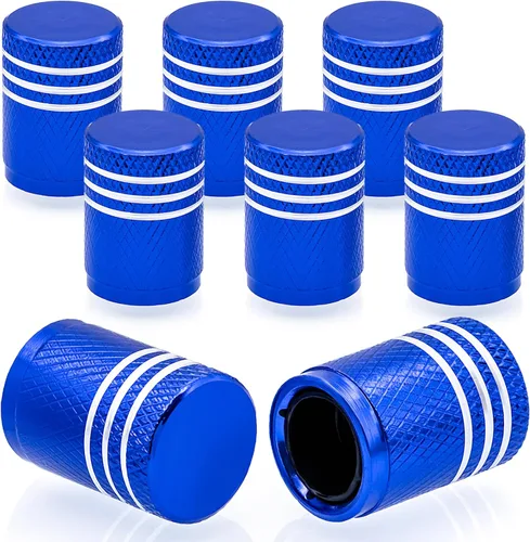 Miniatura 51 de 4 piezas tapones de válvula de neumático en forma de dados, cubiertas universales de válvula de neumático a prueba de polvo con núcleo de cobre