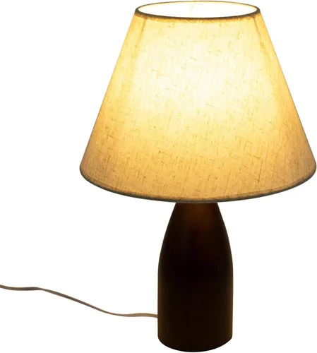 Miniatura 10 de Lámpara de Mesa, Lámpara de Mesita de Noche Tradicional, Lámpara de Escritorio, Lámpara Geométrica con Sombra para Sala de Estar, Dormitorio