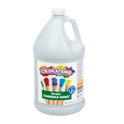 Miniatura 13 de Colorations Pintura de témpera simple sin parabenos para niños, juego de 11 galones, pintura vibrante para póster y aula, fabricada en Estados