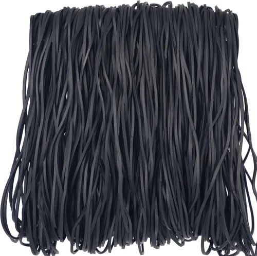 Miniatura 6 de Foshine Bandas de goma elásticas para botes de basura, tamaño grande, #117A, 200 unidades, bandas elásticas negras de 7 pulgadas para suministros