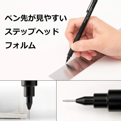 Miniatura 4 de Pentel Lápiz mecánico Graph 1000 para profesionales, para dibujo, 0.3mm (pg1003)