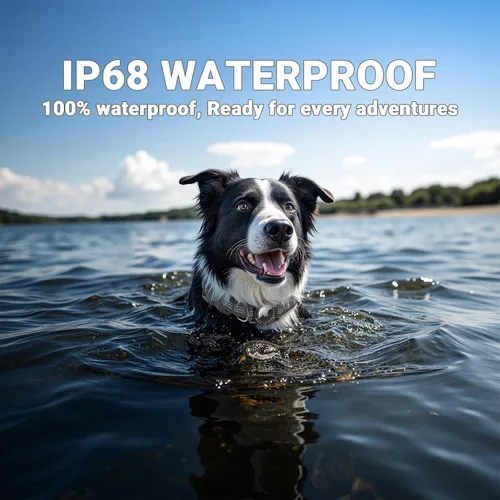 Miniatura 2 de Collar para Perros AirTag, Impermeable IP68 Collares para Perros con Air Tag Integrado Reflectantes, Ultra-Duradero, Cómodo Acolchado, Collares