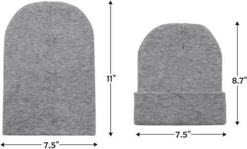 Miniatura 7 de Century Star Gorro para hombres y mujeres, gorro de invierno suave, gorro de invierno con calavera, gorras de punto